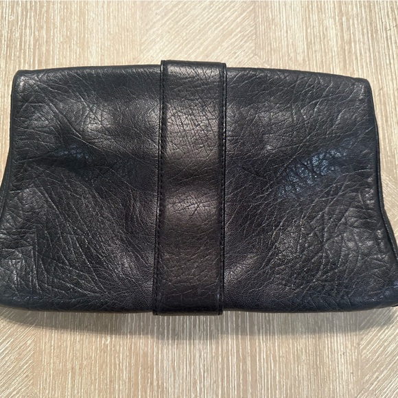 Michael Kors - Black Leather Clutch Purse - Picture 4 of 10